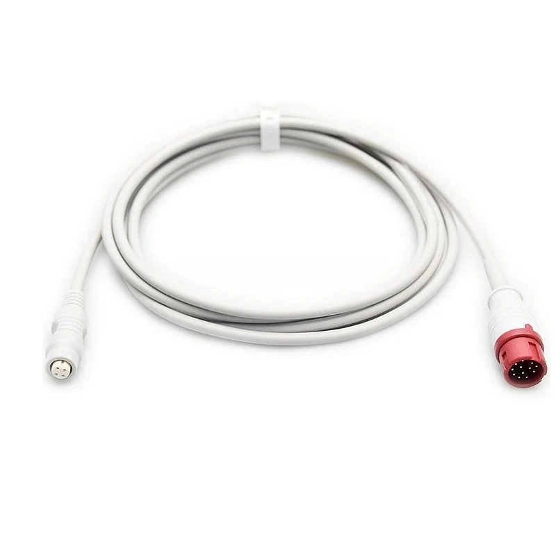 Compatible with 12-pin medical consumables HP-B.sBruans Ibp pressure sensor adapter cable CE certified 2.8m grey model