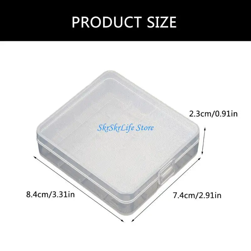 

E65E Battery Storage Case for 18650 Batteries Container Protect Your Batteries, Prevent Short Circuits and Dust Storage Case
