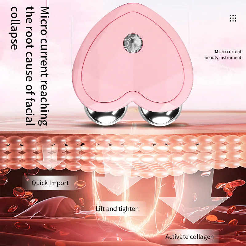 EMS เครื่องยกกระชับใบหน้าเครื่องนวดหน้า Microcurrent Roller กระชับผิว Rejuvenation Beauty ชาร์จ Facial Anti ริ้วรอย