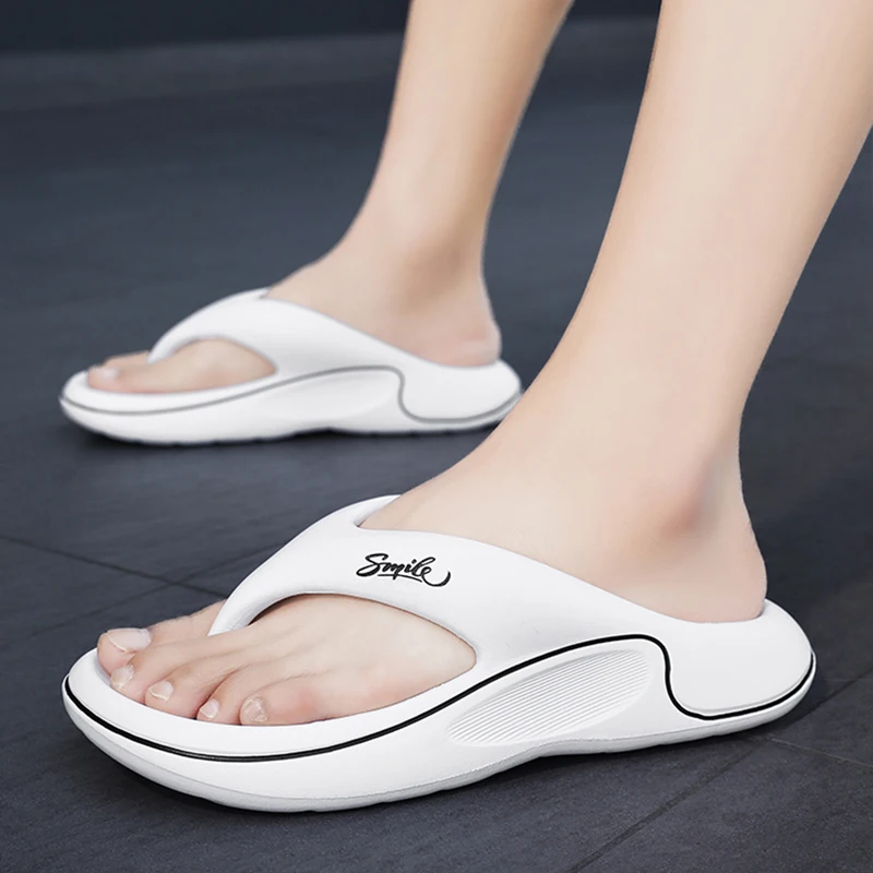 Flip-Flops für Damen und Herren, Sommer 2022, neue Oberbekleidung, rutschfeste, geruchshemmende Flip-Flops, Strandpantoffeln mit dicken Sohlen – Detail 13