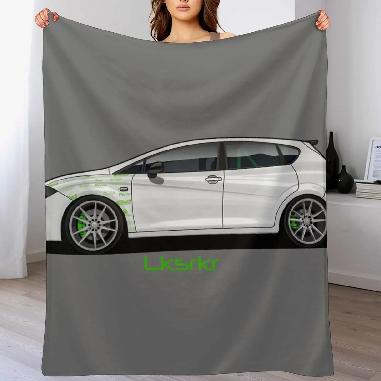 Seat Leon artwork Throw Blanket Luxurious Soft Blanket Holiday Gift for Family
