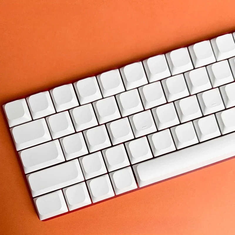 118 Keys Low Profile Keycaps Five Sides Dye Sub Custom White PBT Keycap for Cherry Gateron MX Switche Mechanical Gaming Keyboard