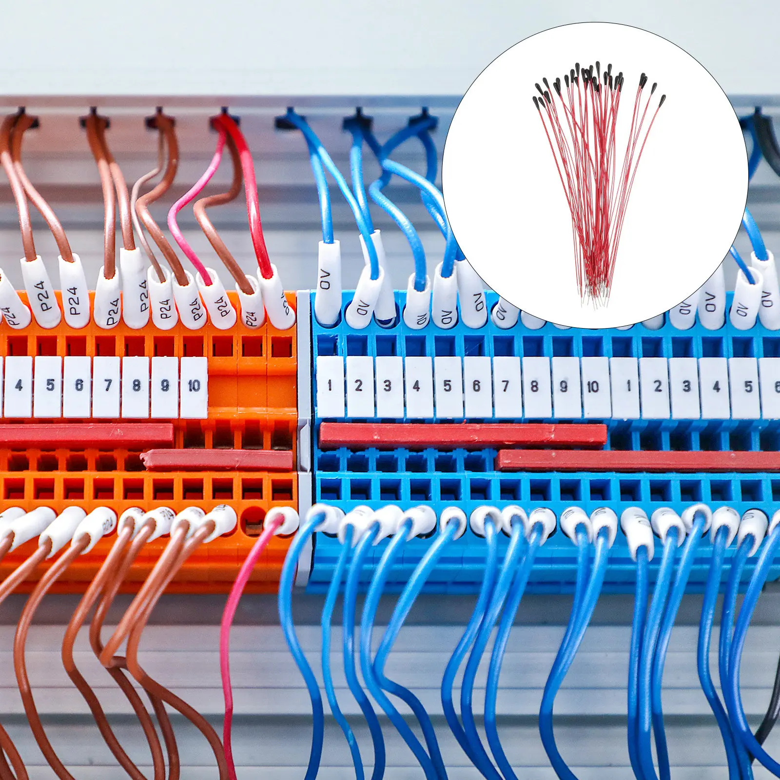 NTC Thermistor 30Pcs Thermal Resistor Inrush Current Limiter Temperature Sensor for Electric Appliances