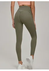 7A Antibacterial Yoga Leggings High Waist Hip Lifting Slimming Fitness Pants Peach Hip Sports Tights Green Blue Khaki Black