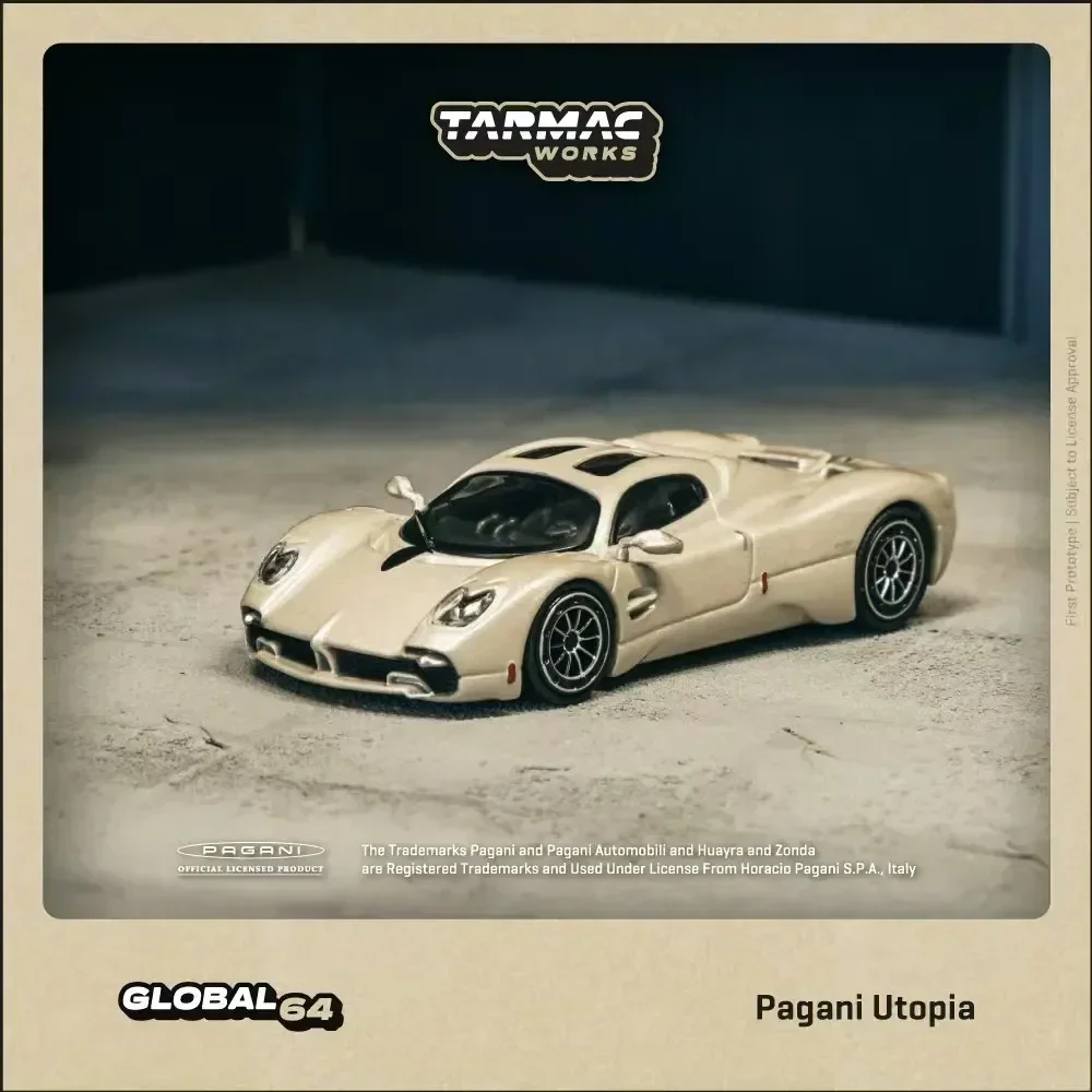 

Tarmac Works В наличии 1:64 Pagani Utopia Rinascimento Литая под давлением модель автомобиля Коллекция игрушек TW