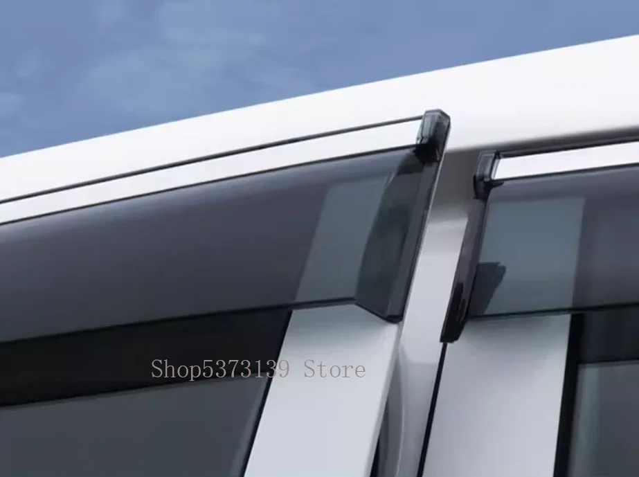 Stainless Steel Plastic Exterior Visor Vent Shades Window Sun Rain Guard Deflector 4 Or 6pcs For Buick ENVISION PLUS 2023 2024 D