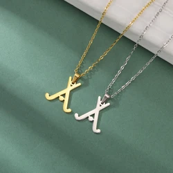 Hockey Pendant Stainless Steel Necklace Men's And Women's Fashionable Casual Sports Birthday Gift Jewelry Gift New Style