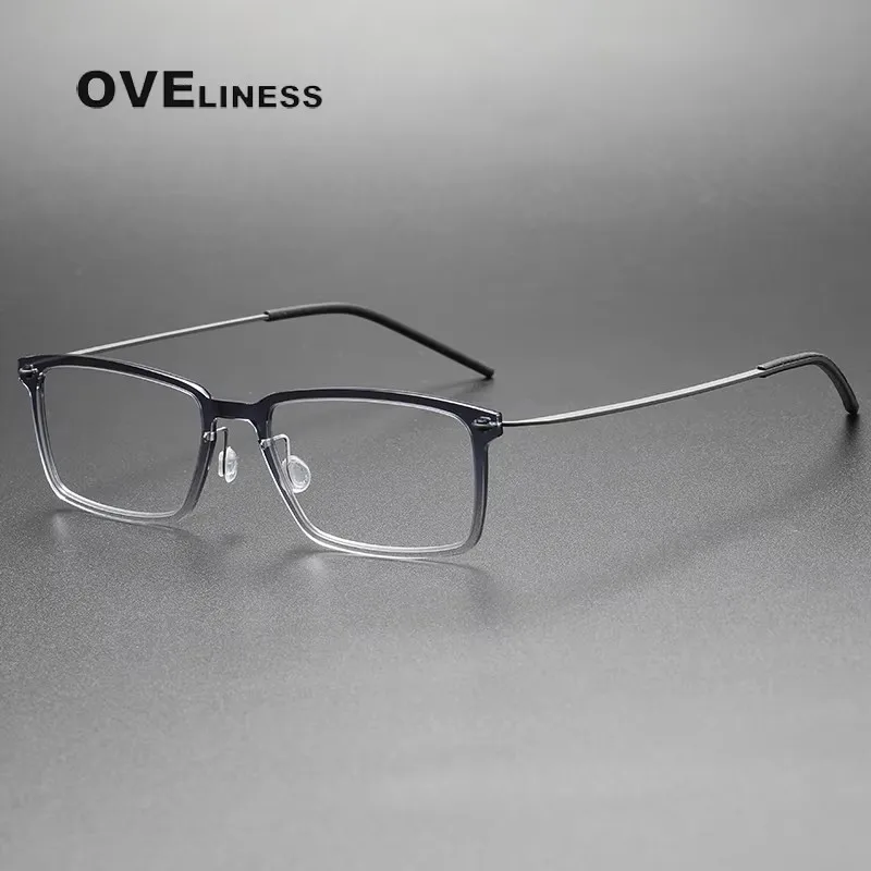 

Pure Titanium Glasses Frame Men Brand Design Round Korean Japaness Ultralight Eyeglasses frames women Screwless Denmark Eyewear