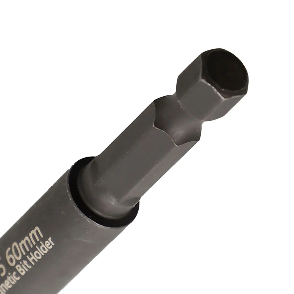 2pcs 1/4 Inch Head Extension Rod Screwdriver Magnetic Transfer Extension Rod 60-mm Hand Tool Household DIY Installation Part