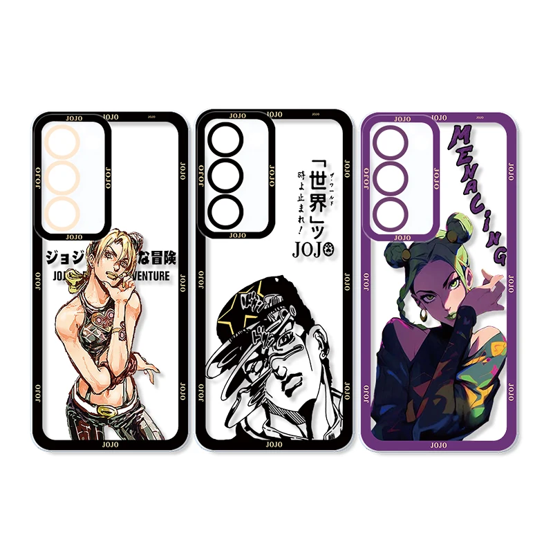 Etui na telefon Anime JoJo\'s Bizarre Adventure do OPPO Realme 5 6 7 8 9 10 12 i Narzo 50 Pro Plus Angel Eye Półprzezroczyste etui Miękkie