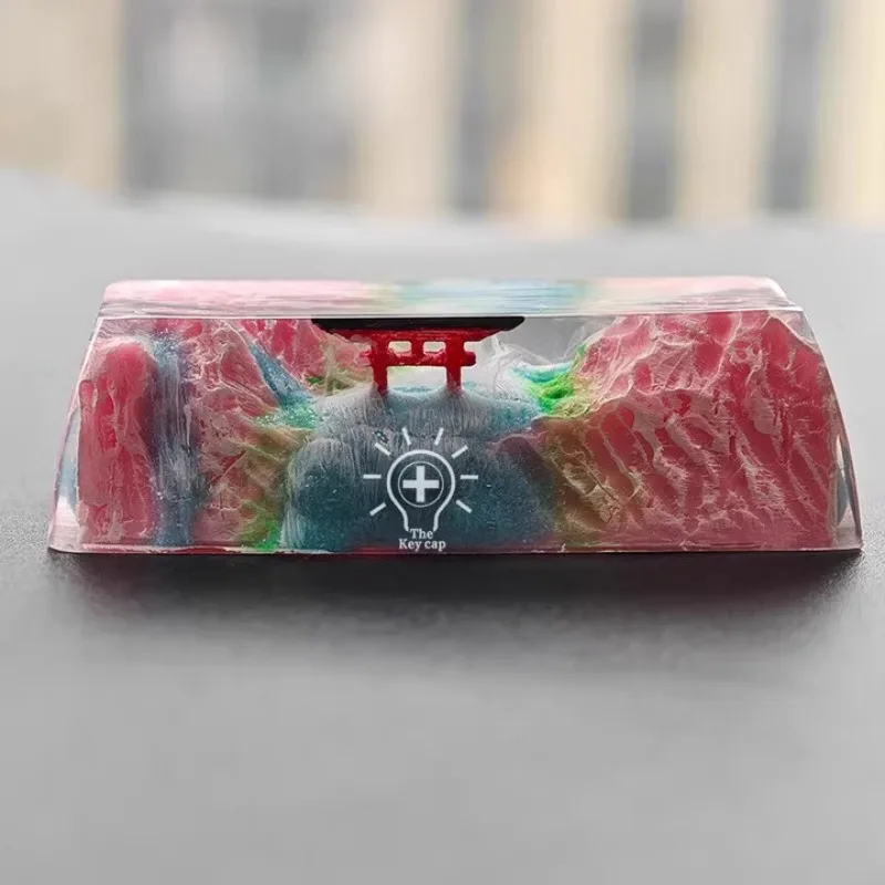 Personalized customization Single 2.25U Enter key shift Snow mountain Mount Fuji volcano torii theme Epoxy resin