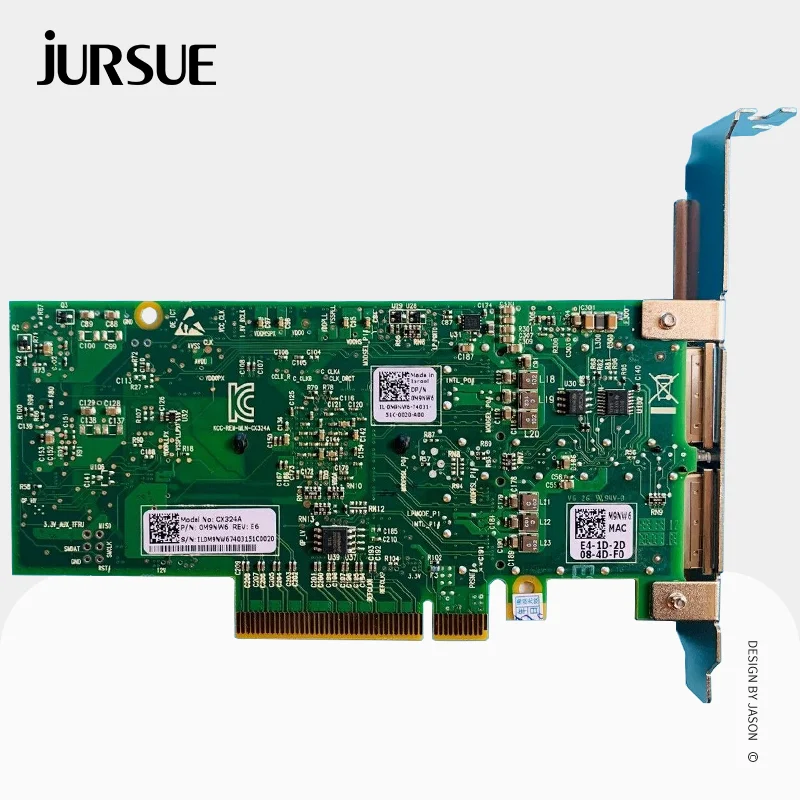 Mellanox ConncetX-3 CX324A Network Interface Controller 40GbE Dual Port QSFP+ PCIe Ethernet Card Adapter PN M9NW6 R3F0N