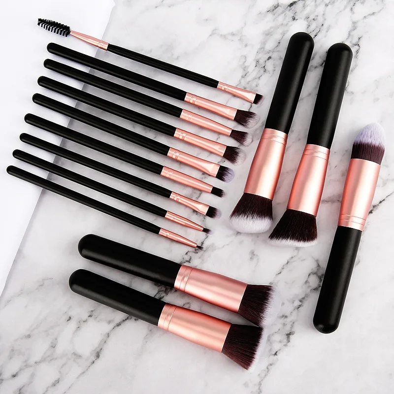 Newest 14Pcs Makeup Brushes Set Soft Cosmetics Foundation Powder Eyeshadow Makeup Brushes Professional Make Up Kit Beauty Tools