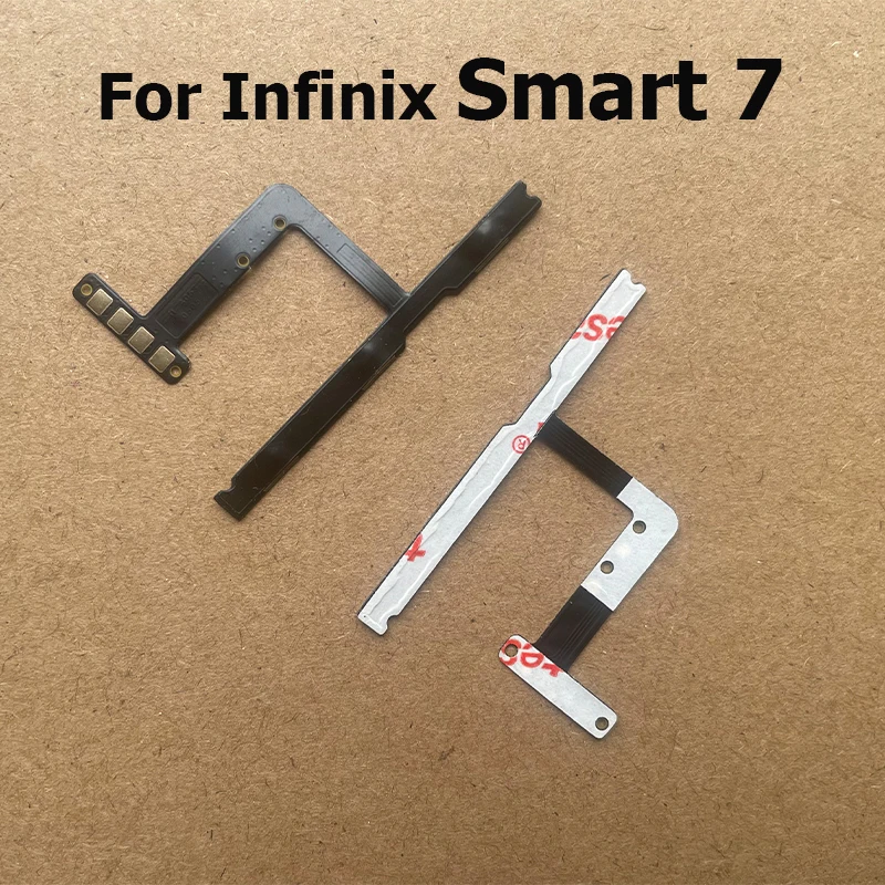 Power Flex For Infinix Smart 8 7 6 5 Pro Plus HD Switch Power On Off أزرار الصوت كتم التحكم مفتاح الشريط الكابلات المرنة
