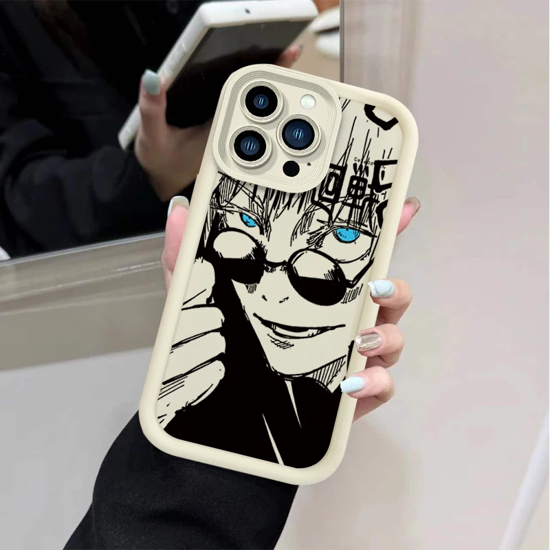 أنيمي Jujutsu Kaisen جراب هاتف آيفون 17 الهواء 16 16E 15 14 13 12 11 برو ماكس X XS X S ماكس XR SE 2020 SE4 7 8 لينة الغطاء الخلفي #6