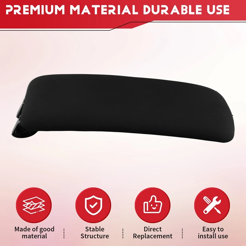 Car Center Console Armrest Upper Cover Latch 8X0864245B For  A1 8X1 8XK 2012-2018 Arm Rest Box Lid Pad Cloth+Plastic