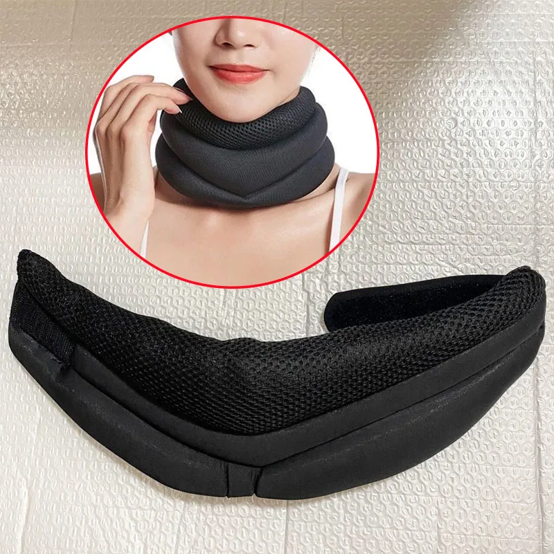 1Pcs Adjustable Neck Support Cervical Brace-Correcting Forward Head Posture-Cervical Collar Soft Foam For Relieve Cervical Pain