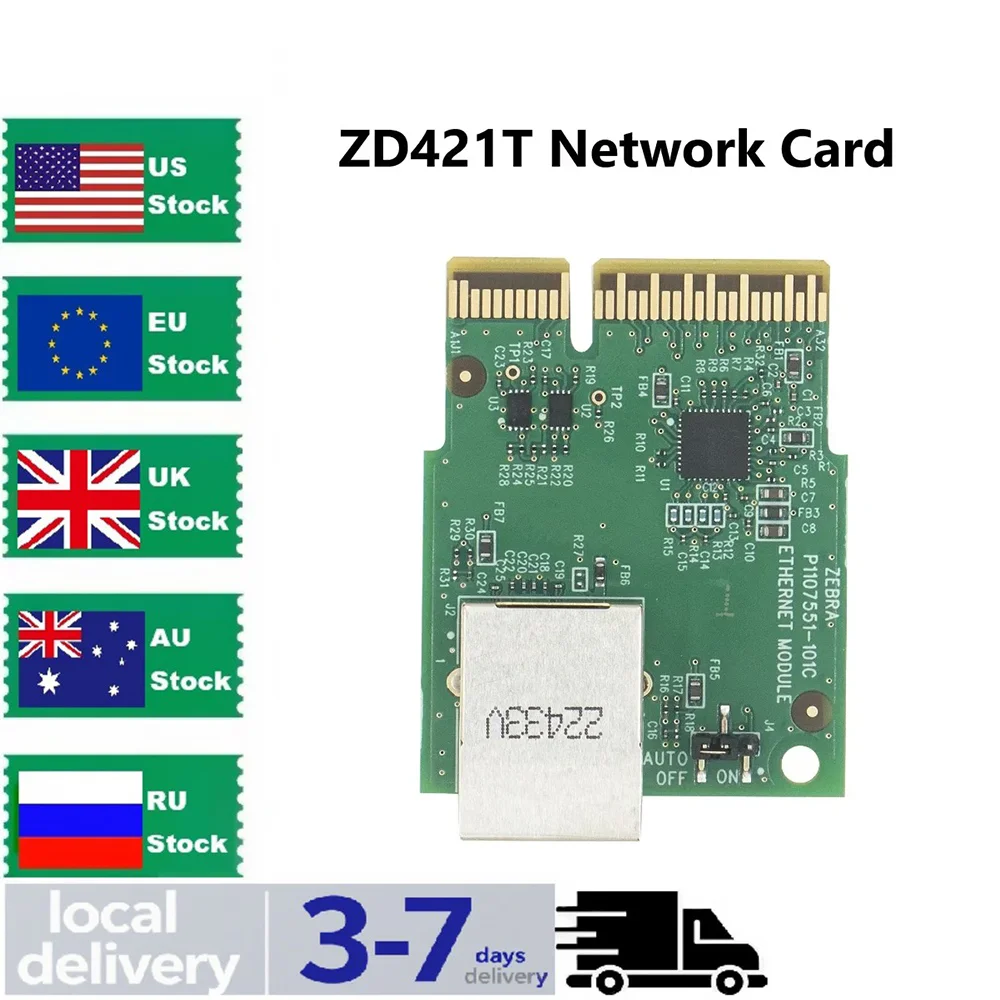 

Сетевая карта Ethernet принтера Zebra ZD421 ZD421D ZD421T — P1112640-015