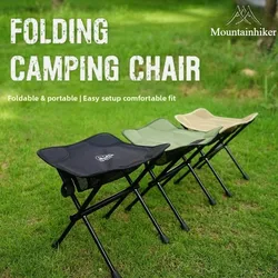 MOUNTAINHIKER Outdoor Ultralight Folding Camping Chair Hiking Travel Foldable Fishing Portable Aluminum Alloy Beach Moon Chair