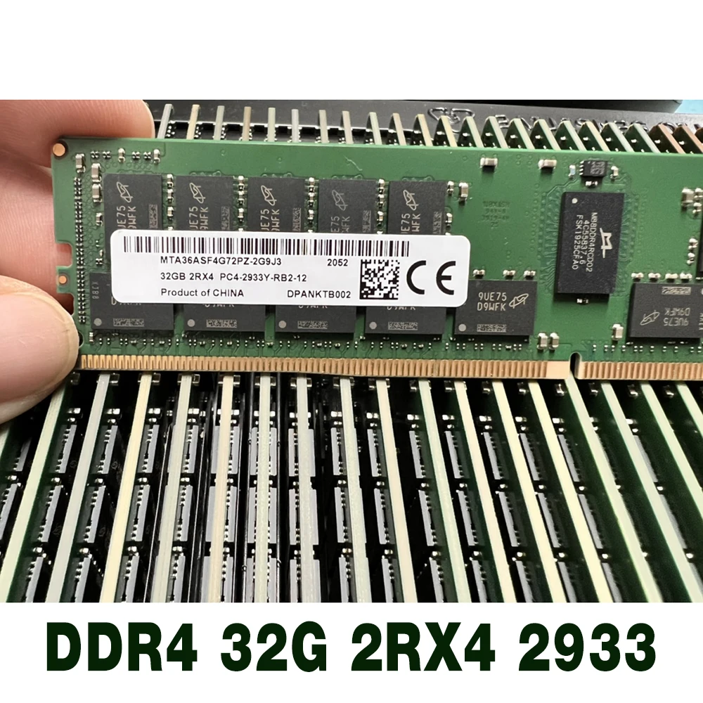 

1 pcs For MT Server Memory 32GB MTA36ASF4G72PZ-2G9J3 RAM DDR4 32G 2RX4 2933 ECC REG