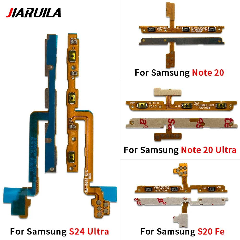 

Power On Off Mute Flex Cable For Samsung Note 10 Lite 20 Ultra S20 Fe S23 Fe S24 Plus Ultra Key Side Button Volume Replacement