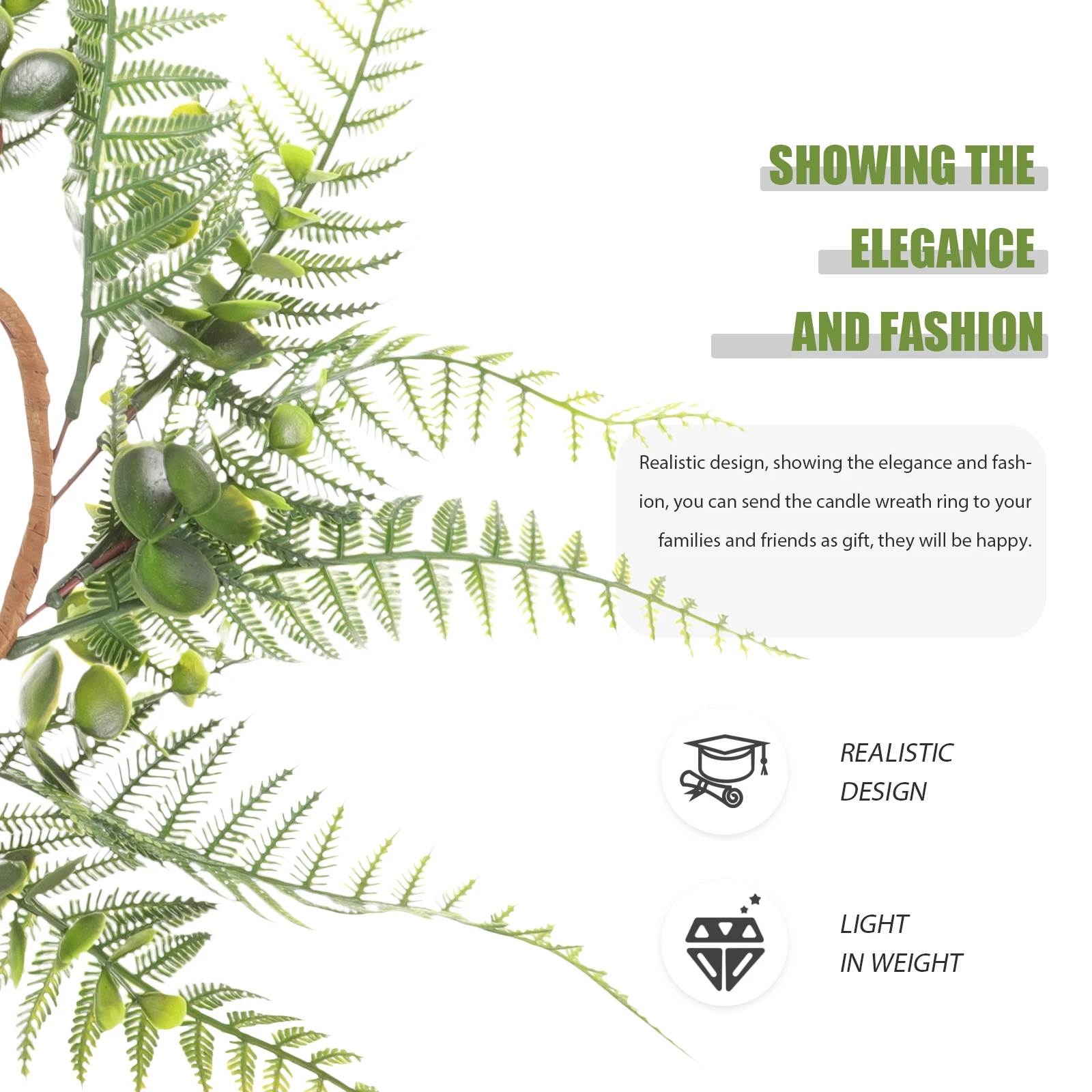

Garlands Simulated Wreath Greenery Ring American Style Pe (plastic) Work