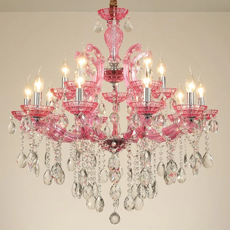 European Living Room Dining Room Crystal Chandeliers Creative Study Bedroom Led Lamp Luxury Villa Duplex Building Engineering