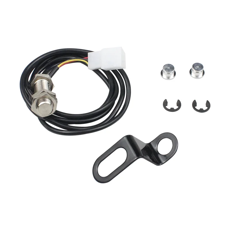 Universal Motorcycle Scooter Odometer Speedometer Magnetic Sensor Cable Replacement Kit 12V 3 Pins Durable Digital Sensor