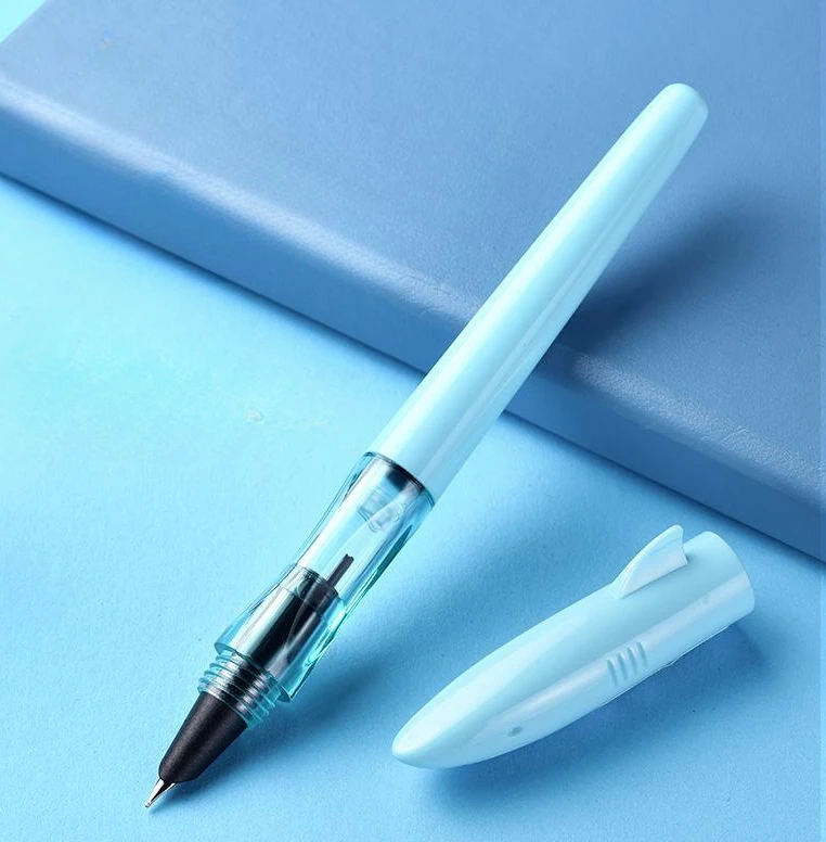 10 Pcs JINHAO Shark Cute Fountain Pen Replaceable Ink Bag EF 0.38mm Nib Ink Pen Smooth Writing for Students Stationery Gift