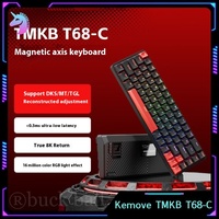 Kemove T68-C Wired Magnetic Switch Mechanical Keyboard Tmkb Low Latency Rgb Rt Rejustable Hot Swap Gaming Keyboard Office Custom