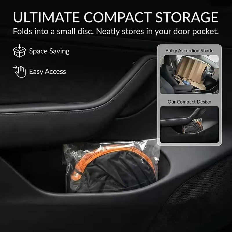 1pc Car Sun Protection, Heat Insulation, Sunshade, Front Curtain, Front Windshield, Car Shield, Car Sun Protection - view 3