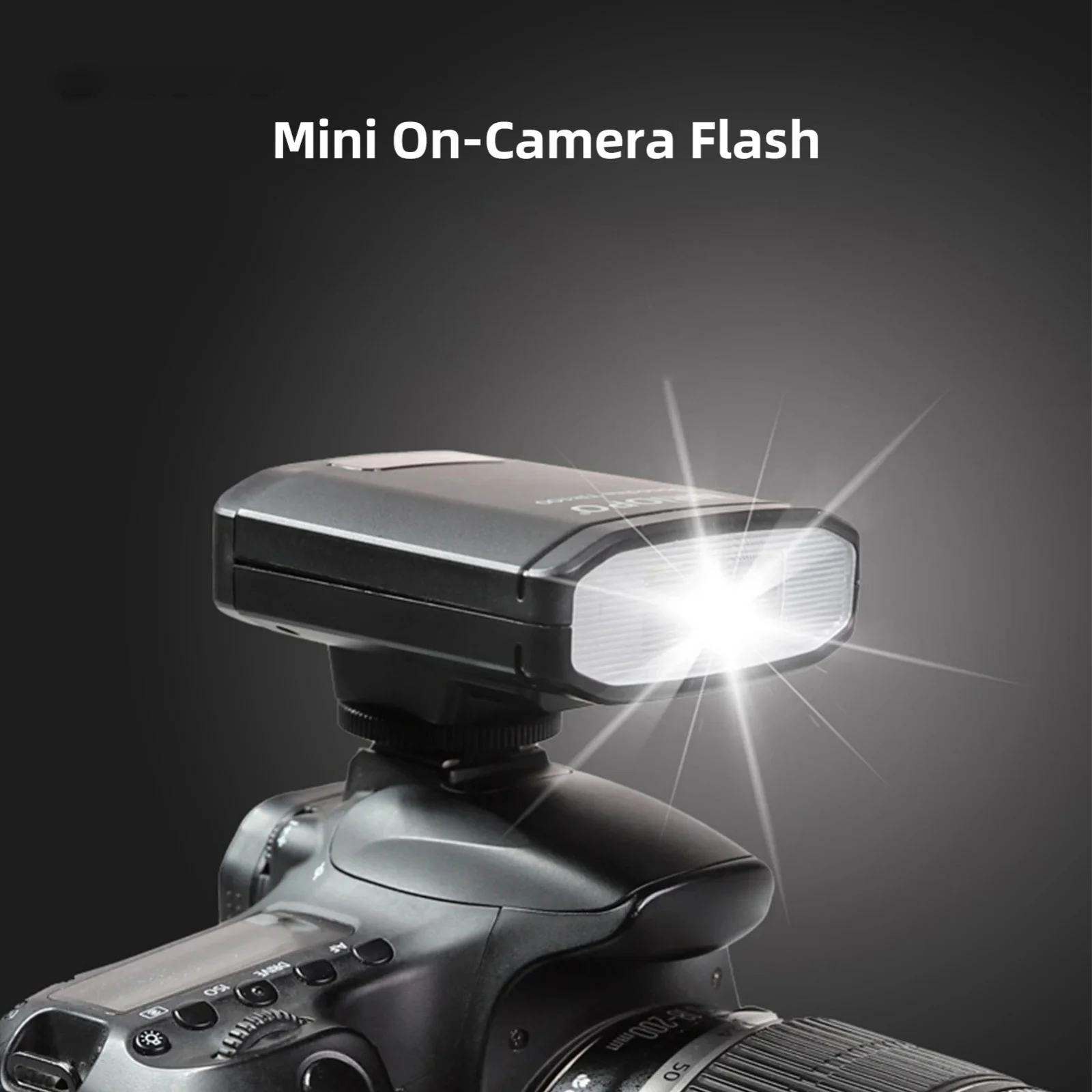 TRIOPO Universal Mini Camera Flash Mini Speedlite On-camera Flash 5600K Hot Shoe Mount for Canon Nikon Sony Olympus Camera