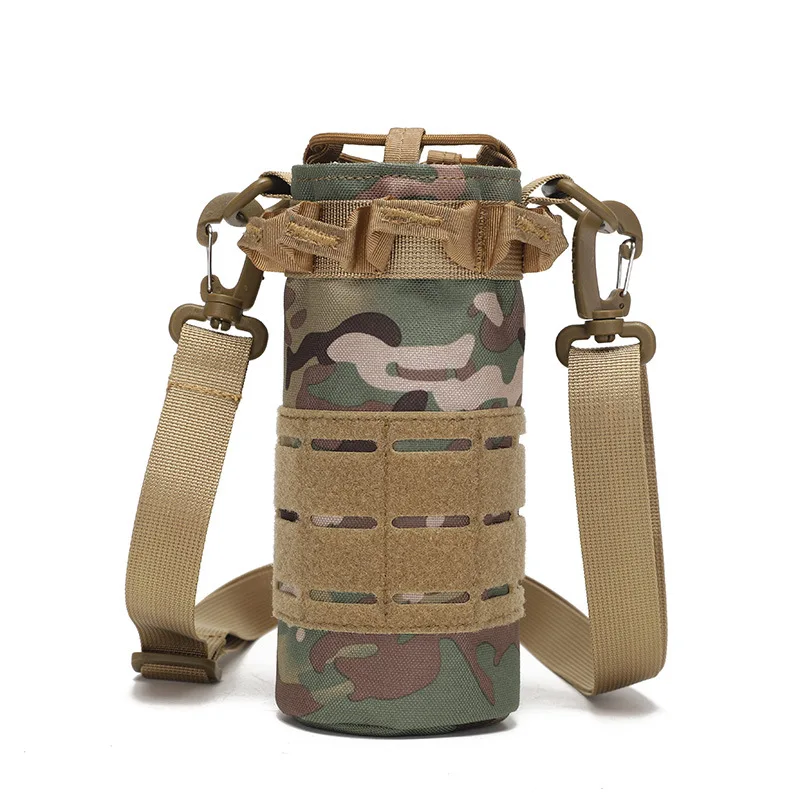 Outdoor Water Fles Bag Camo Tactical Water Cup Cover Taille Mounted Water Fles Cover Fiets Handig Opslag Apparaat