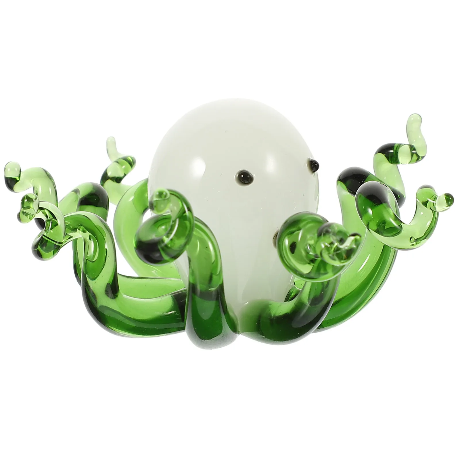 

Exquisite Glass Octopus Ornament Compact Size Suitable Any Scene Layout Home Office Decor Glass Octopus Fish Party Decorations