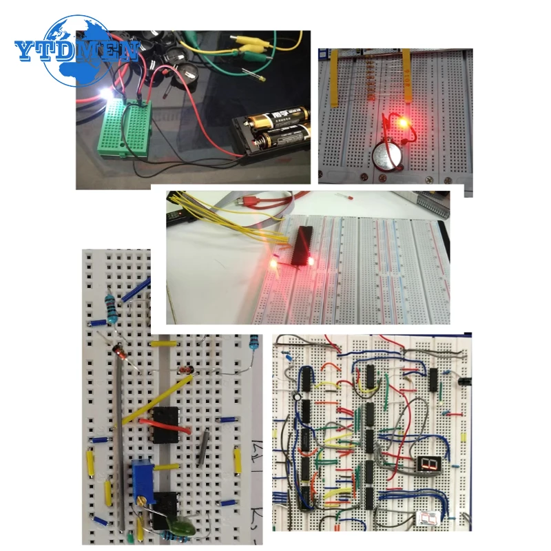 Kit de cables de puente de placa de pruebas preformada, surtido de 14 longitudes para prototipos de placa de pruebas, placas de circuito, electrónica DIY, 840 piezas