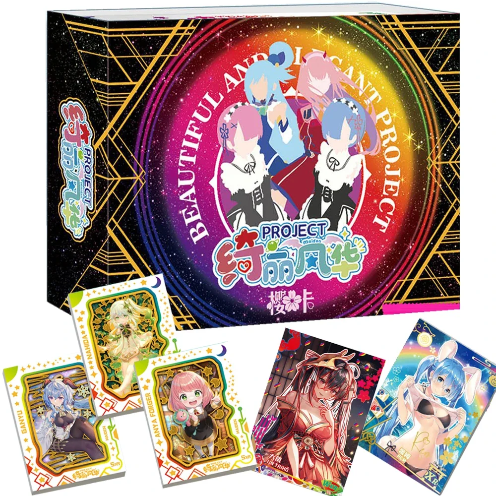 

Beautiful And Elegant Project Collection Card For Children Hatsune Miku Makima Uta Goddess Story Limited Game Card Kids Gifts