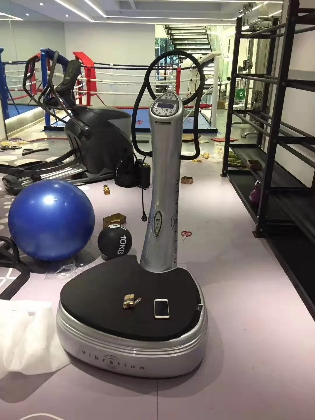 Gym Vibration Plate Exercício Machine, Crazy Fit Massage Power Plate, Corpo inteiro