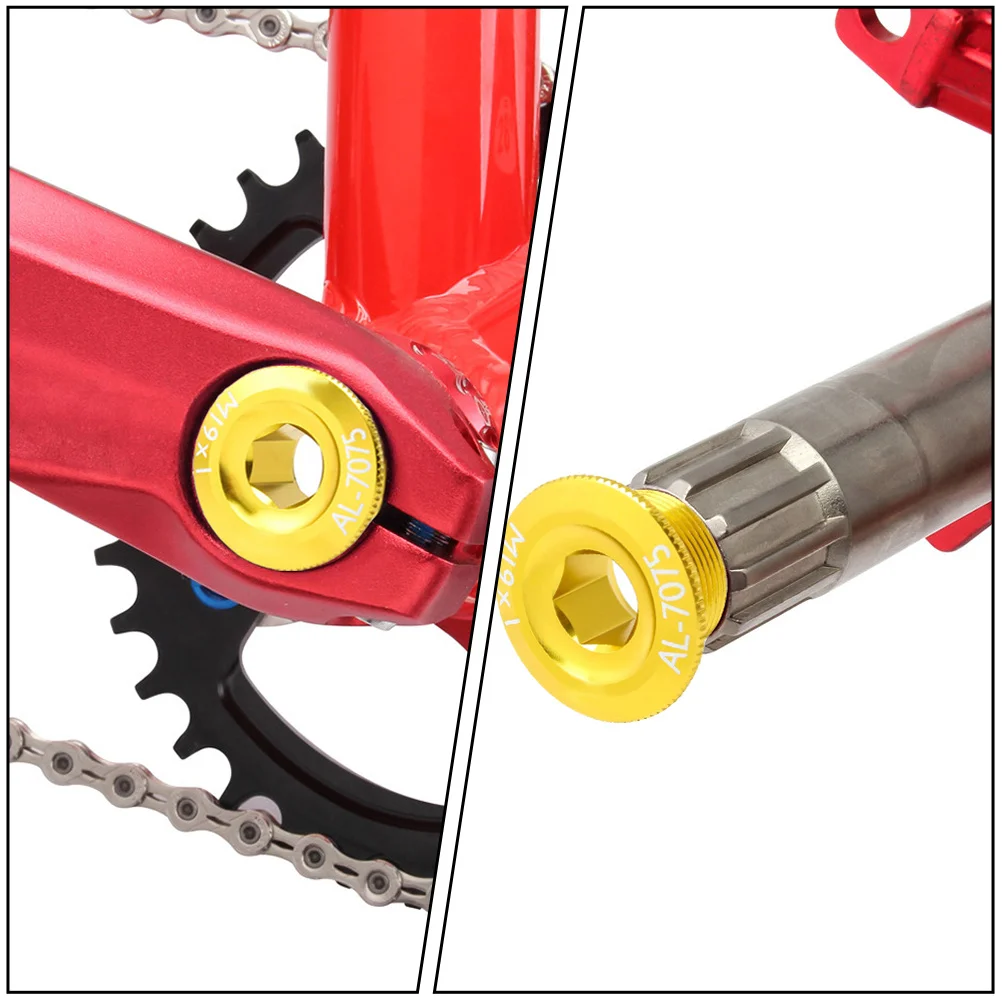 2pcs Aluminum Alloy Cover For Bicycle Crank Bolt Universal Mountain Bike Multi-Color Option Crank Arm Fixing Bolt Bike
