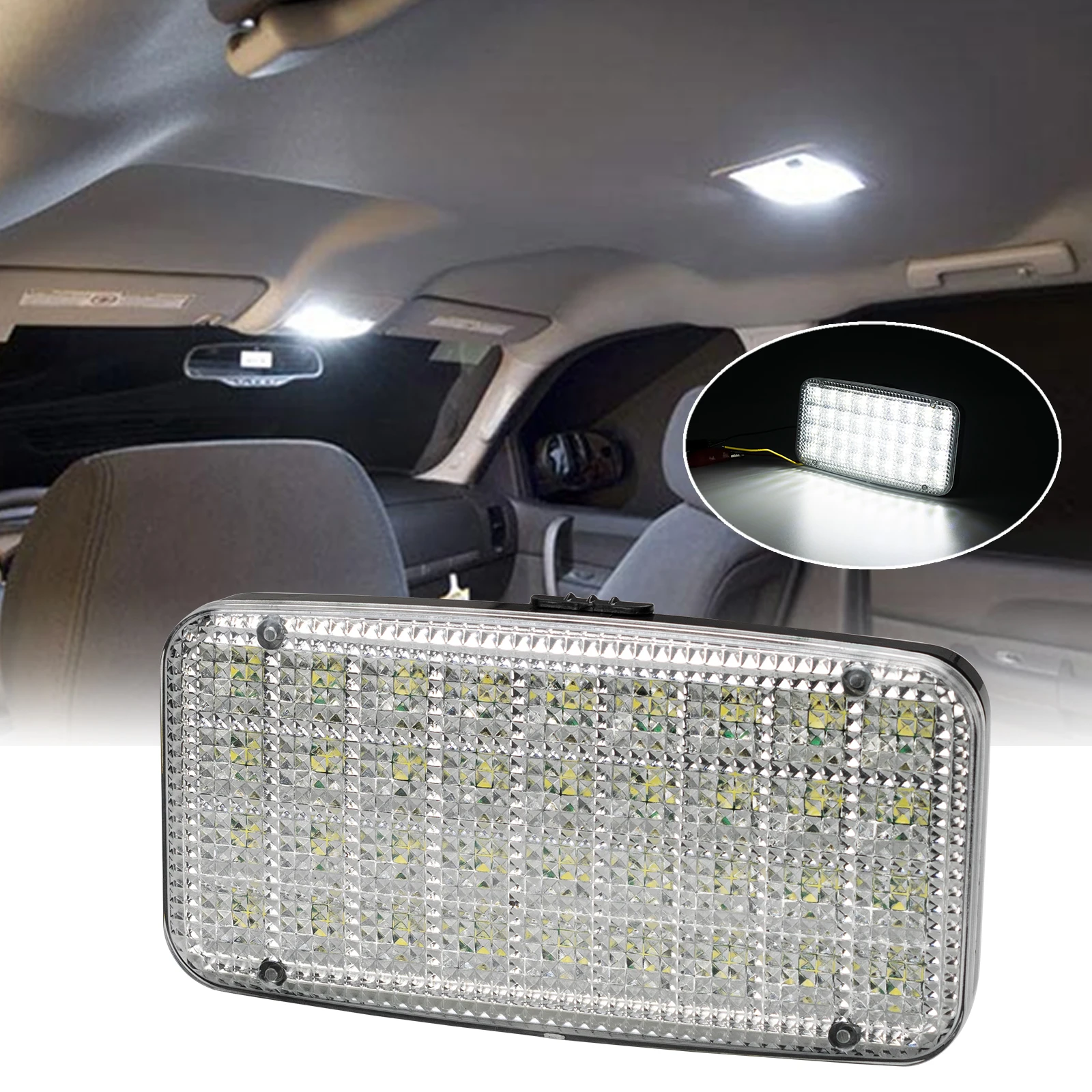 

LED Ceiling Cabin Light 12V Van Caravan Trailer Interior Roof Dome Lamp Styling Indoor Lighting Motorhome Camper Bus Boat Lorry