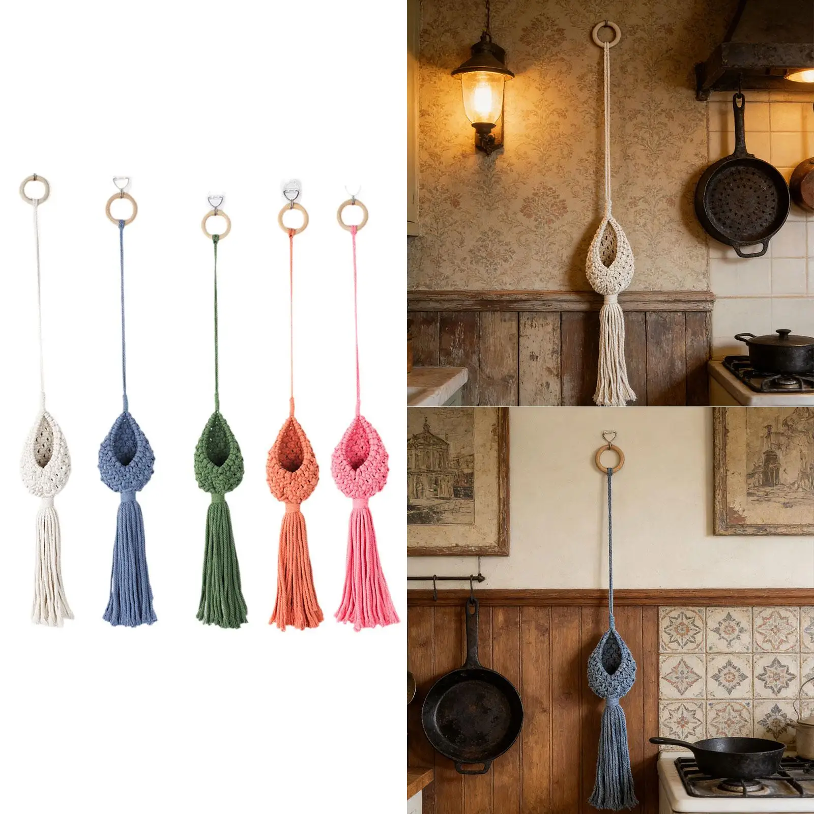 Macrame Hanging Planter Macrame Plant Hanger for Home Garden Plants Holder