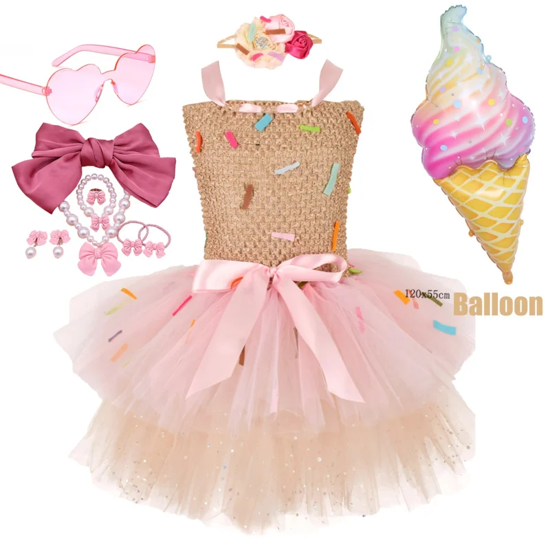 Lollipop TUTU Costumes for Girls 2024 2PCS Purim Festival Candy Cosplay Princess Dress Fancy Carnival Party Outfit Vestidos