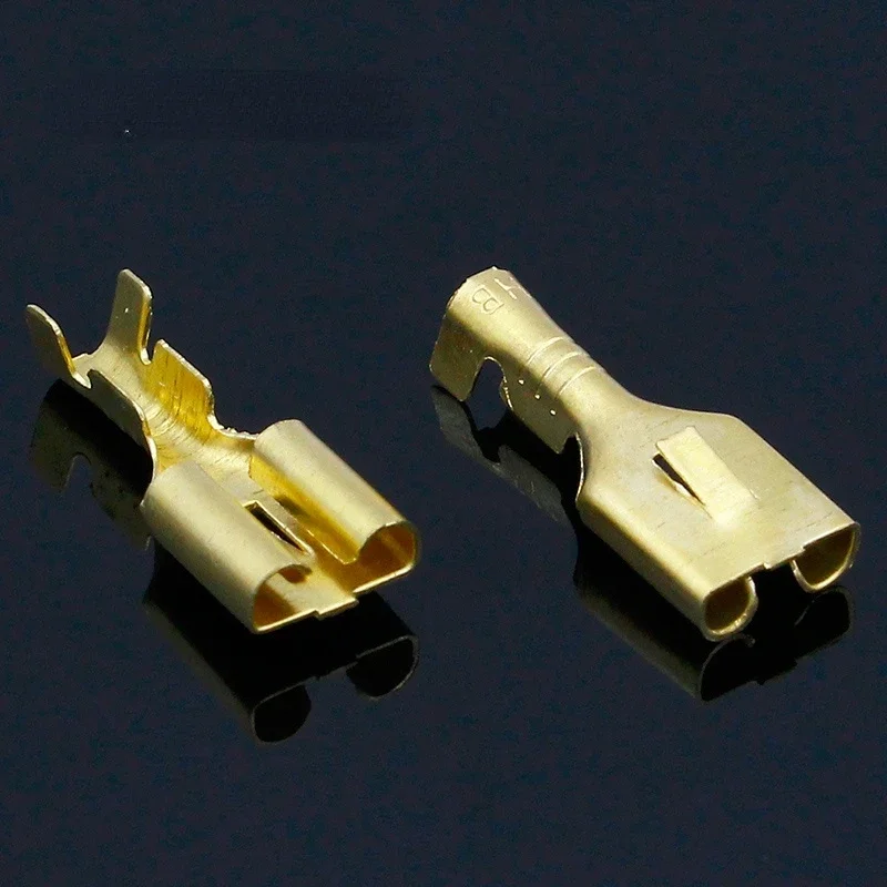 6.3mm Female Crimp terminal Connectors,Automotive Connector Spade Terminal