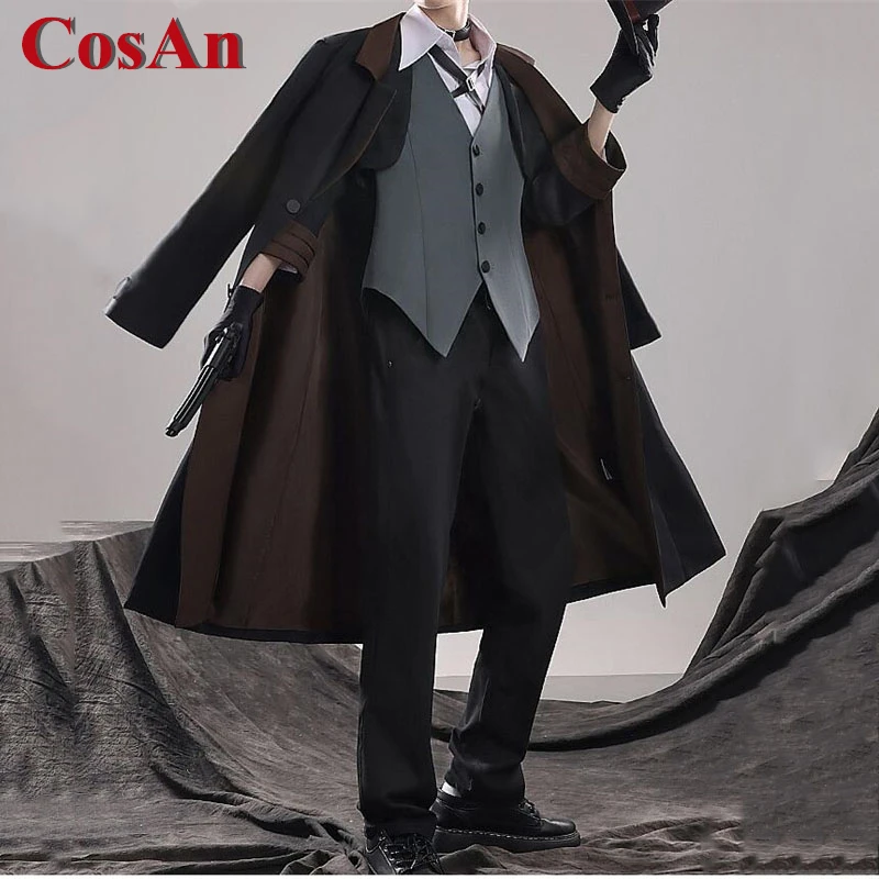 CosAn Anime Stray Dogs Nakahara Chuuya Cosplay Costume Fashion Handsome Uniforms Male Activity Party Role Play Clothing