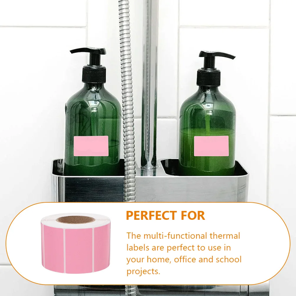 

1 Roll Easy Use Colored Thermal Labels Self Adhesive Address Parcel Shipping Sticker Paper Thermal Label Self Adhesive Labels