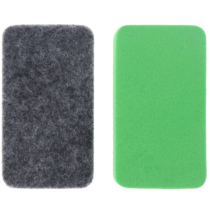 10Pcs  Green+Black Mini Felt Cloth Whiteboard Dry Eraser Erase Pen Board Kid Marker School Office Home