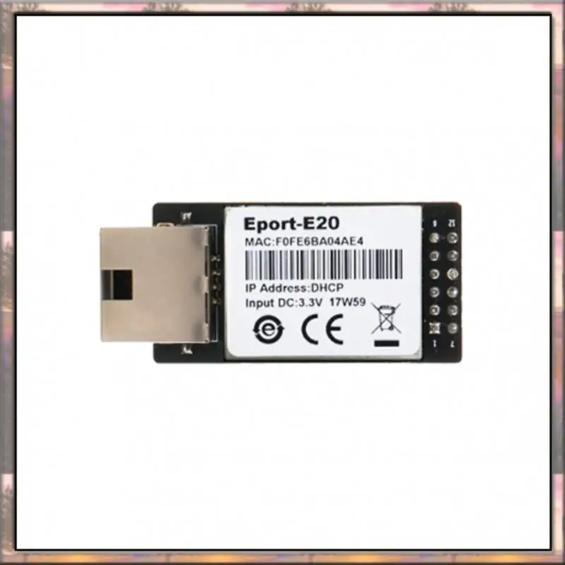 

BAAZ HOT Eport-E20 Порт сетевого сервера Бесплатный RTOS TTL Встроенный последовательный модуль Toethernet DHCP 3,3 В IP Telnet Wi-Fi