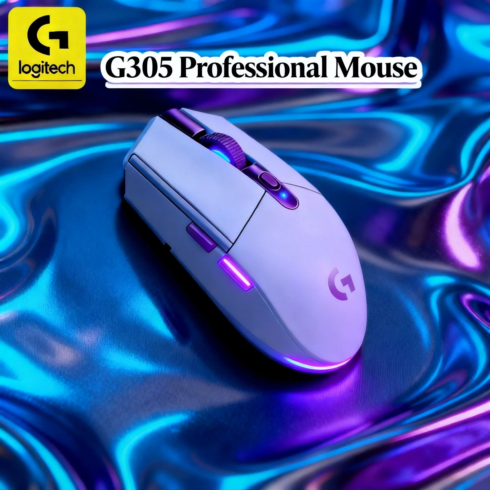 

【Precise Wireless】Беспроводная свобода, точное управление! Игровая мышь Logitech G305 с эффектными RGB-подсветками.