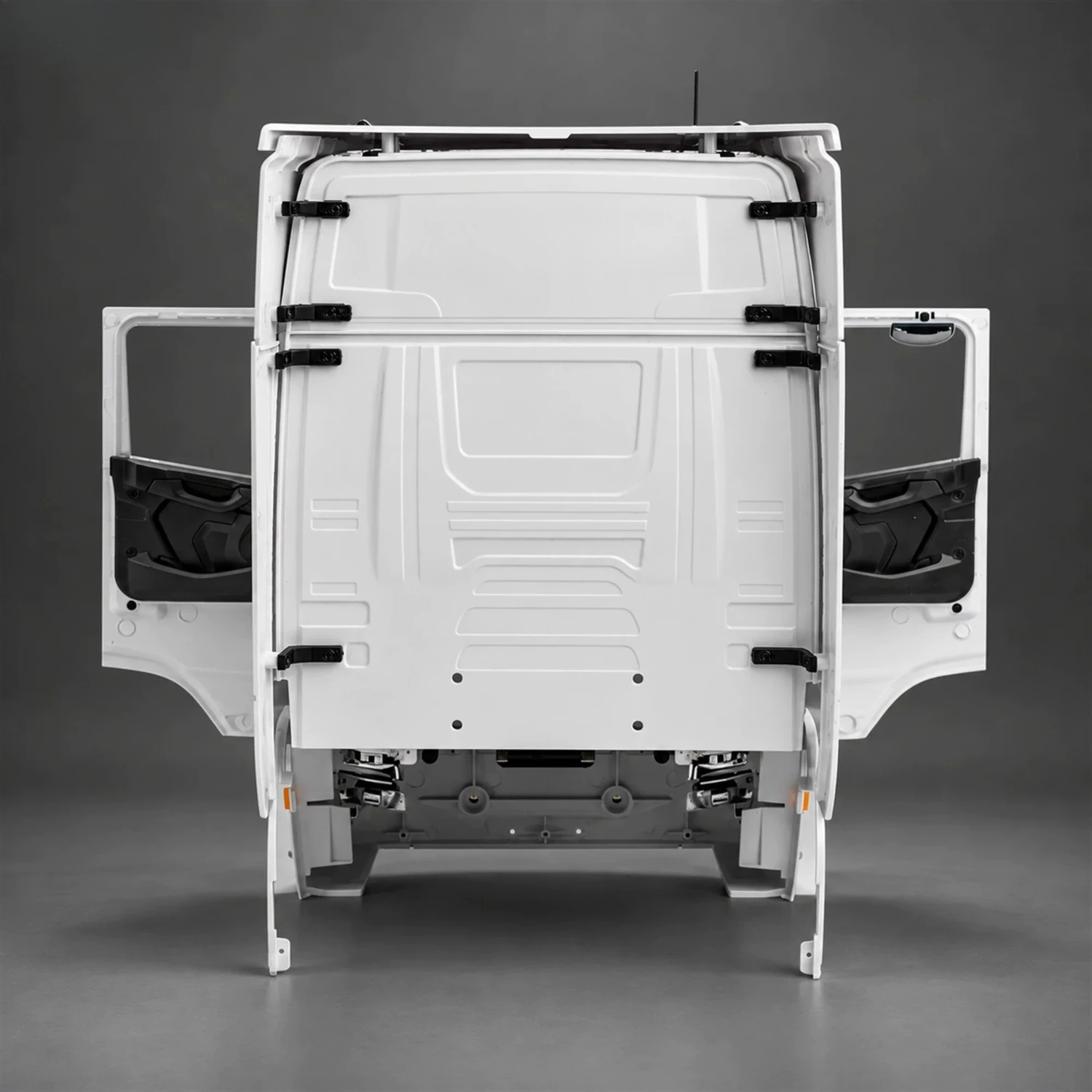 1/14 770S Scale Truck Body Shell DIY Front End Foldable Side Mirrors Opening Doors Fender Modification Parts RC Truck Model - view 5