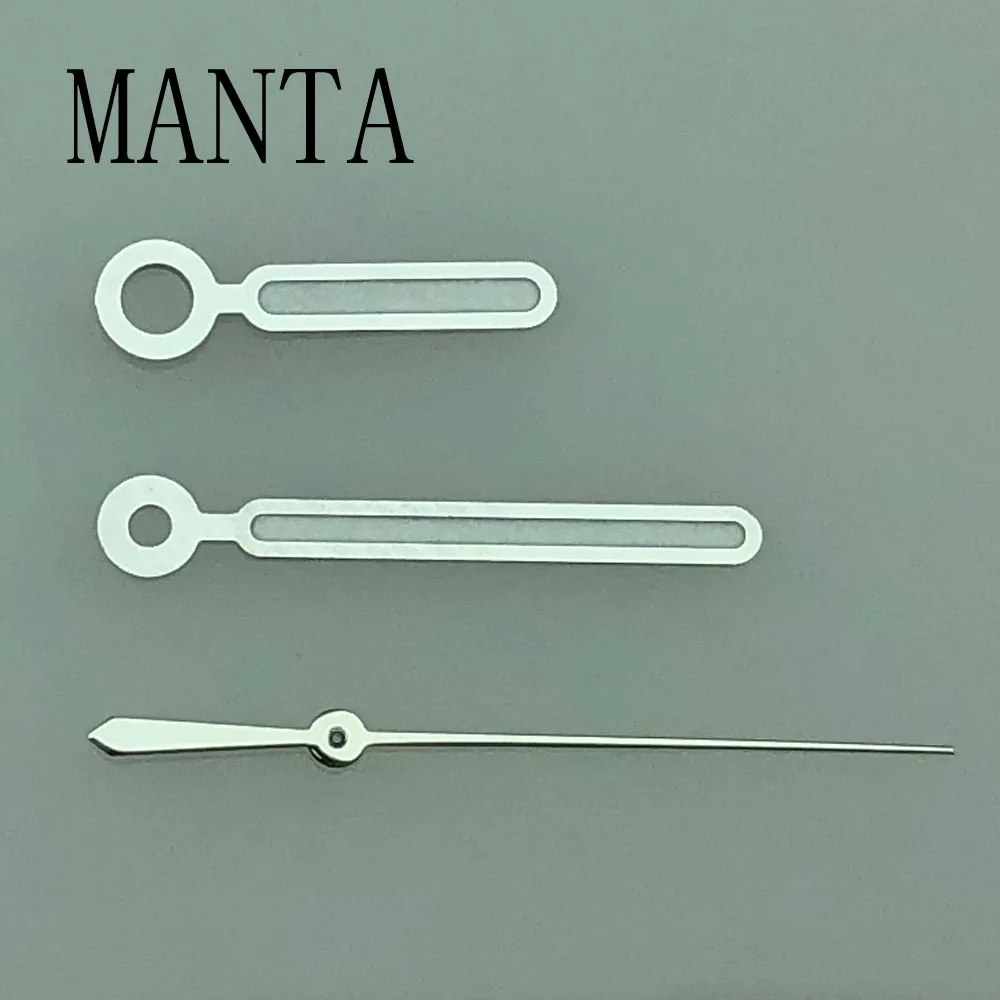 MANTA Silberne Uhrzeiger passen NH35/NH36 Miyota8205/8215/821A Mingzhu2813/3804 ST1612 Uhrwerk