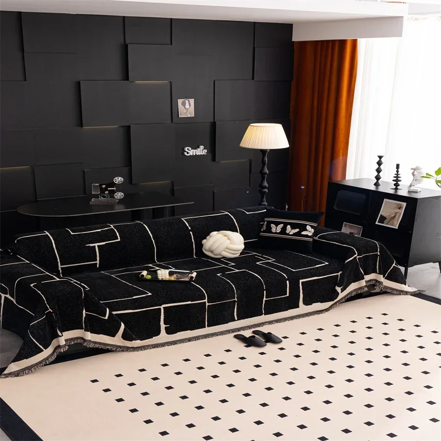 Four Seasons Universal Sofa Cover Cloth Towel 2025 New One Whole Full Cover High-Level Non-Slip Sofa Cushion Blanket Cover Cover